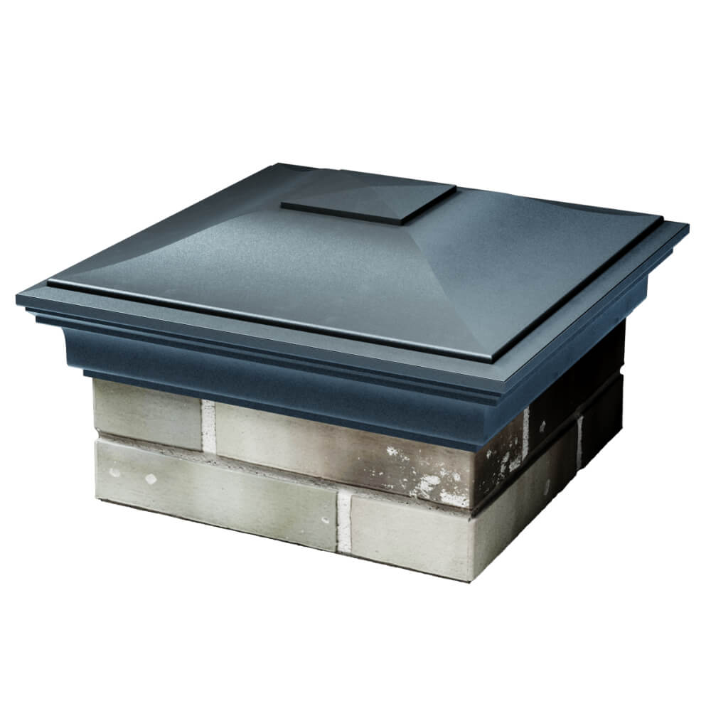 Колпак Zking Монблан Серый на столб 1.5х1.5 кирпича (385х385мм) в Гурьевске фото