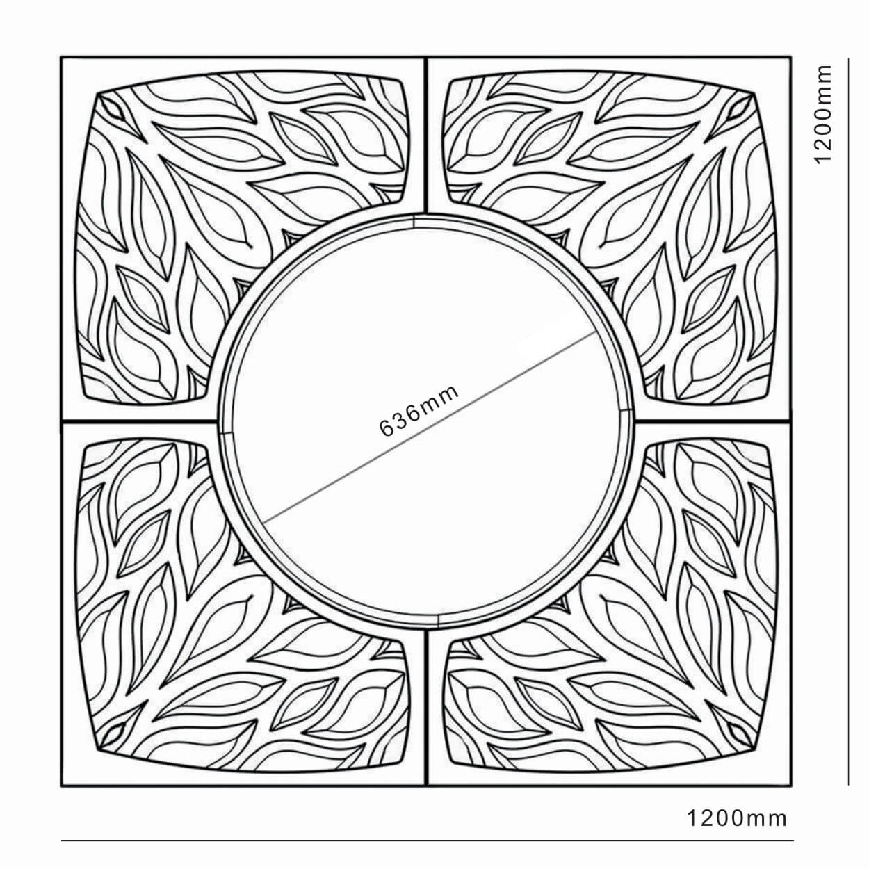 Приствольная решетка для дерева ZKING CRUST 1.2х1.2м Черная в Гурьевске фото