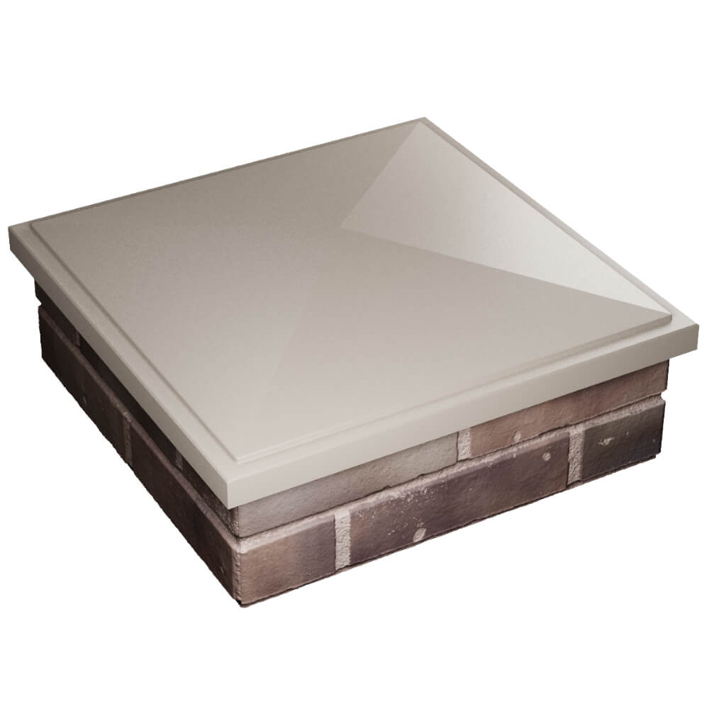 Колпак Zking БонаМоно Бежевый на столб 2х2 кирпича (515х515, 530х530мм) в Гурьевске фото