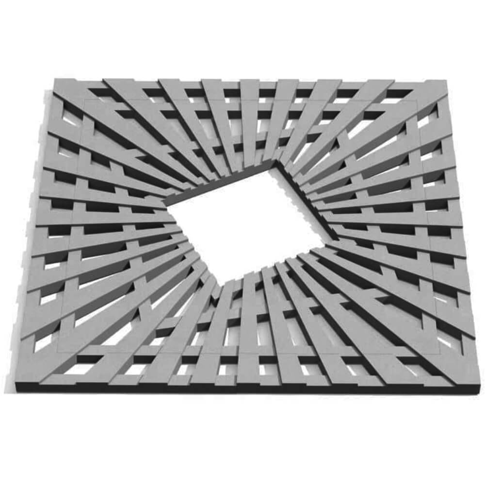 Приствольная решетка для дерева ZKING ATMOSPHERE 1.2х1.2м Серая Гурьевск фото