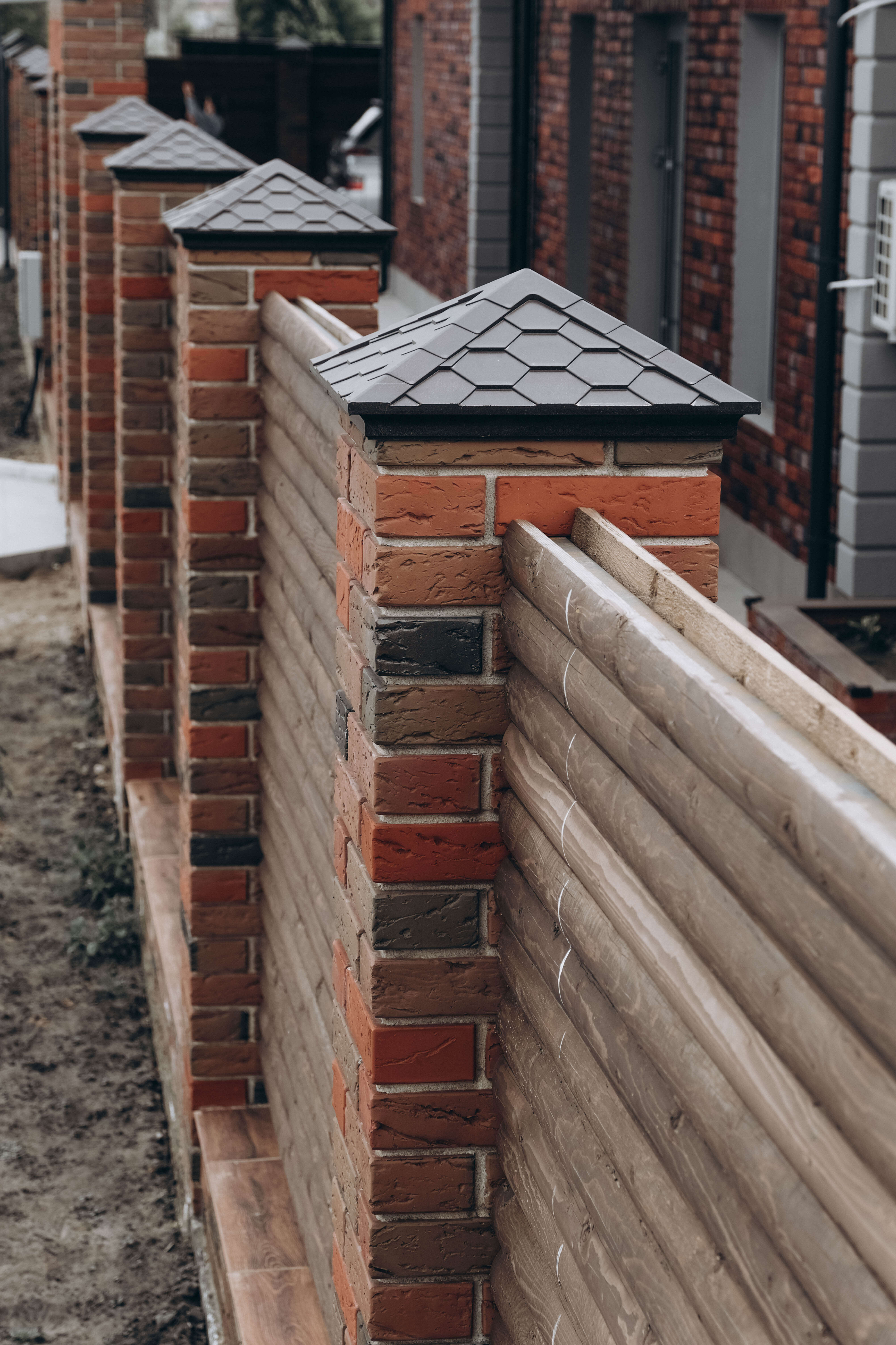 Колпак Zking Эверест Коричневый на столб 1.5х1.5 кирпича (390х390мм) в Гурьевске фото