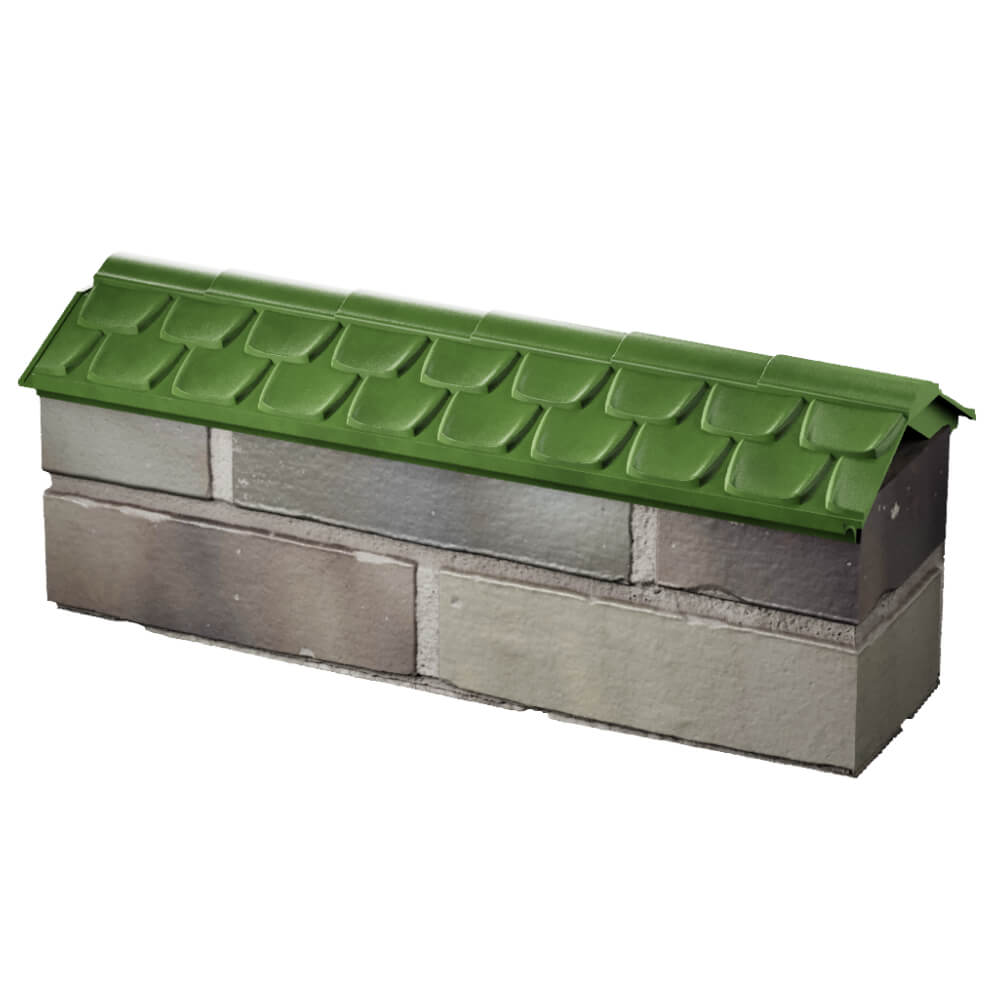 Парапет Zking Эльбрус Зеленый с посадкой на 0.5 кирпича (130мм) в Гурьевске фото