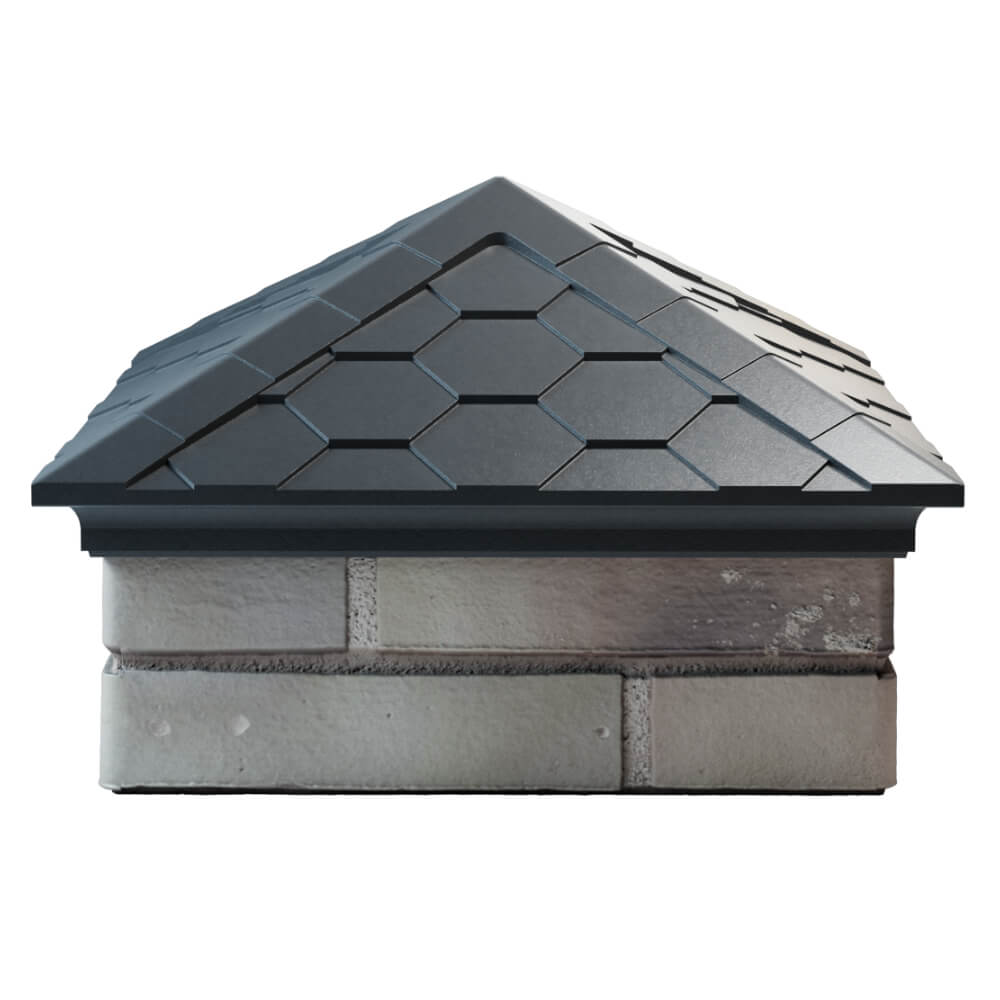 Колпак Zking Эверест Серый на столб 1.5х1.5 кирпича (390х390мм) Гурьевск фото