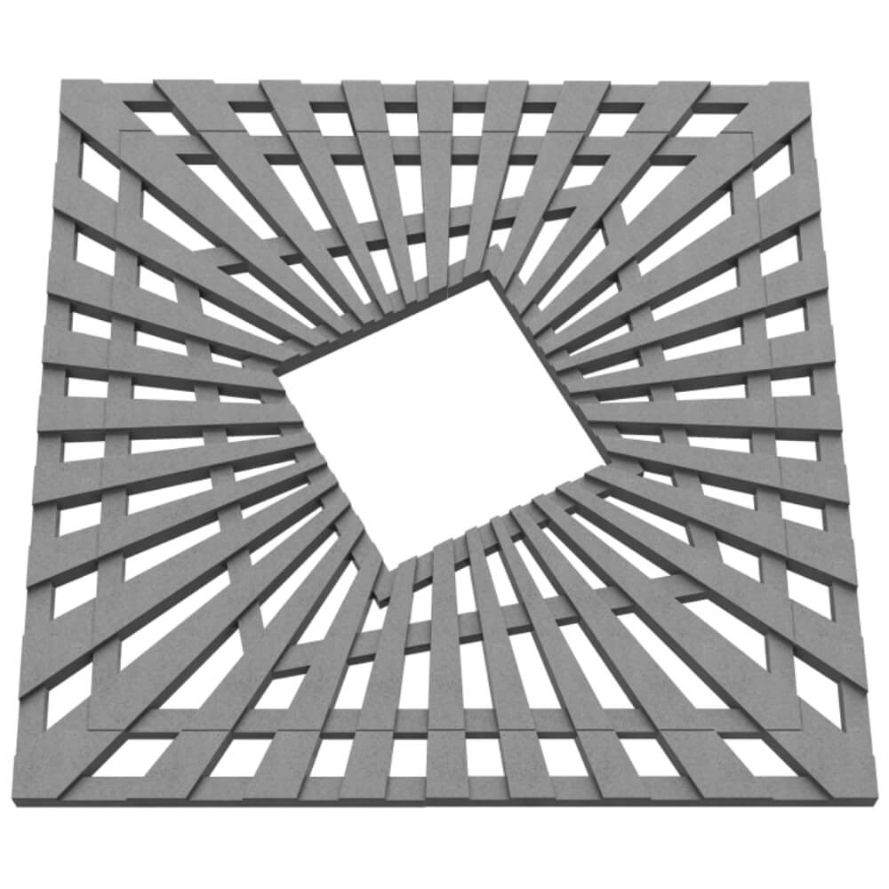 Приствольная решетка для дерева ZKING ATMOSPHERE 1.2х1.2м Серая в Гурьевске фото