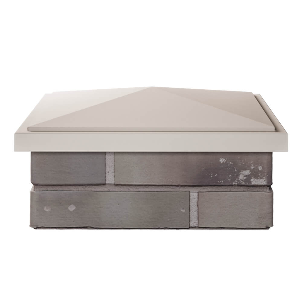 Колпак Zking БонаМоно Бежевый на столб 1.5х1.5 кирпича (385х385, 400х400мм) Гурьевск фото