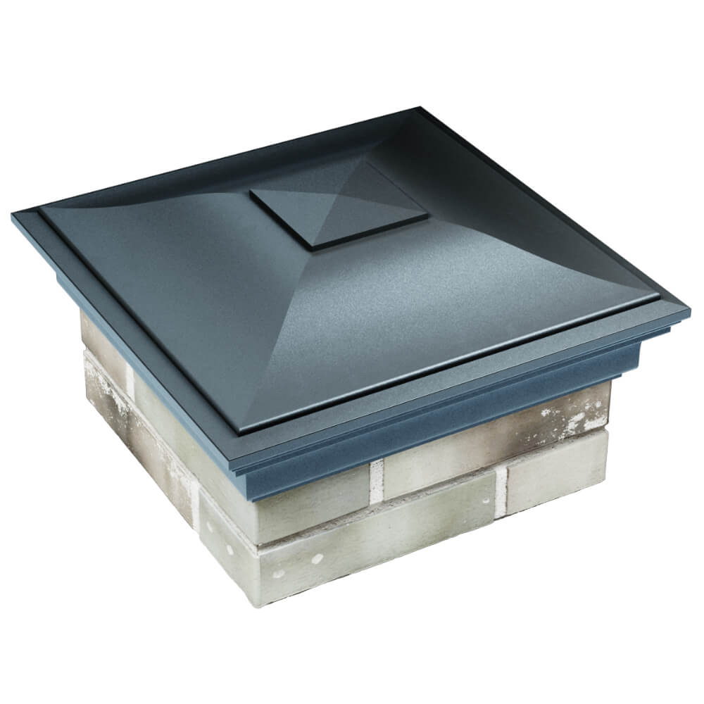 Колпак Zking Монблан Серый на столб 1.5х1.5 кирпича (385х385мм) в Гурьевске фото