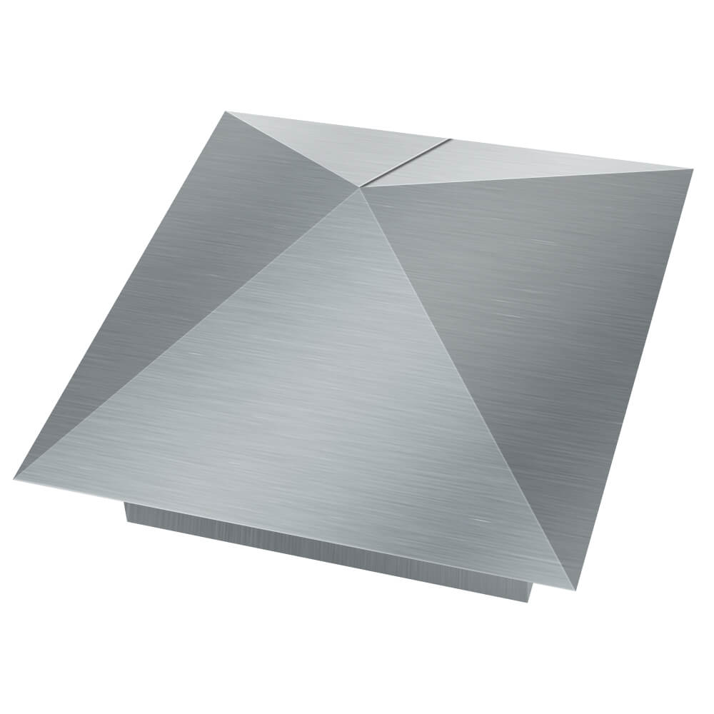 Колпак металлический 380х380мм оцинкованный заборный Гурьевск фото