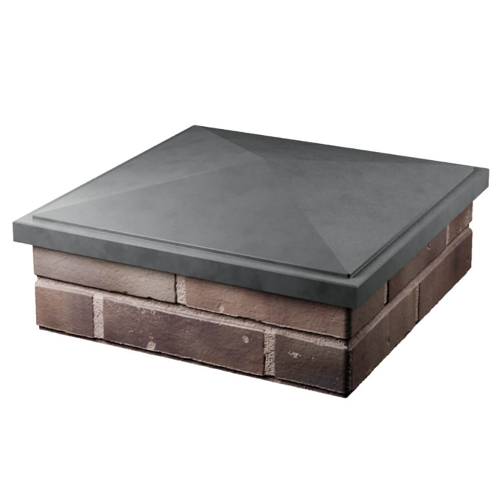 Колпак Zking БонаМоно Серый на столб 2х2 кирпича (515х515, 530х530мм) в Гурьевске фото