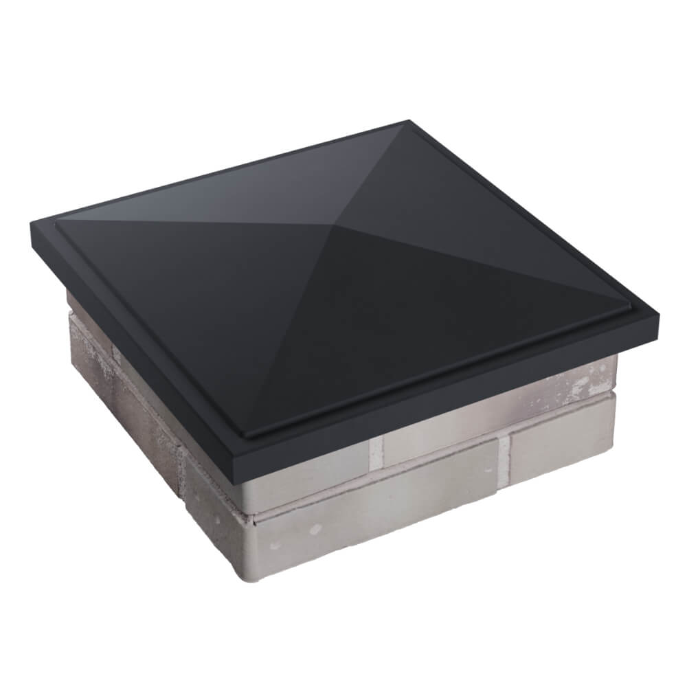 Колпак Zking БонаМоно Серый на столб 1.5х1.5 кирпича (385х385, 400х400мм) в Гурьевске фото