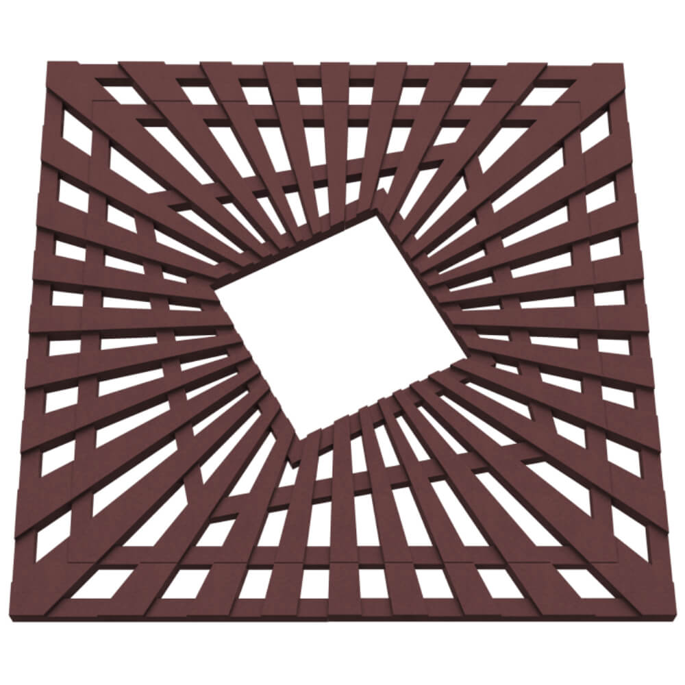 Приствольная решетка для дерева ZKING ATMOSPHERE 1.2х1.2м Коричневая в Гурьевске фото