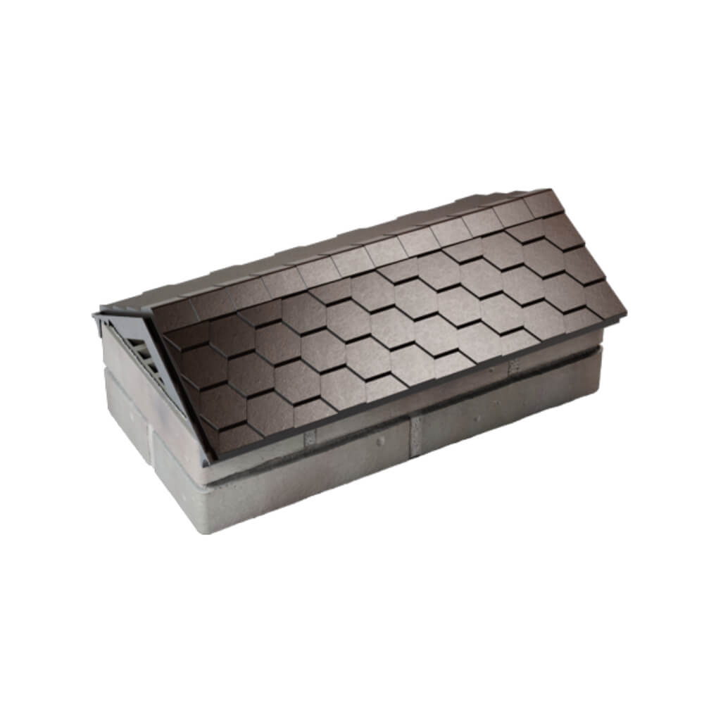 Парапет Zking Эверест Коричневый с посадкой на 1 кирпич (200/225/255мм) в Гурьевске фото