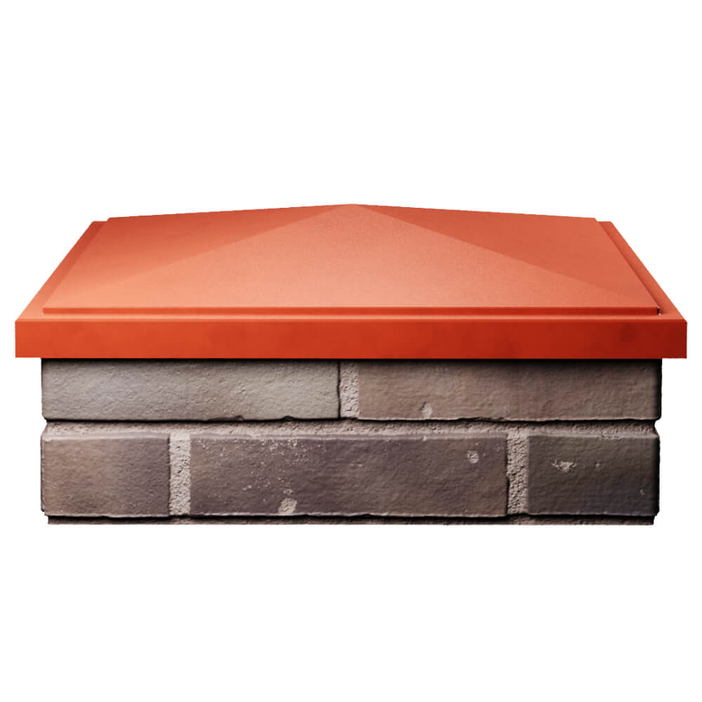 Колпак Zking БонаМоно Красный на столб 2х2 кирпича (515х515, 530х530мм) Гурьевск фото