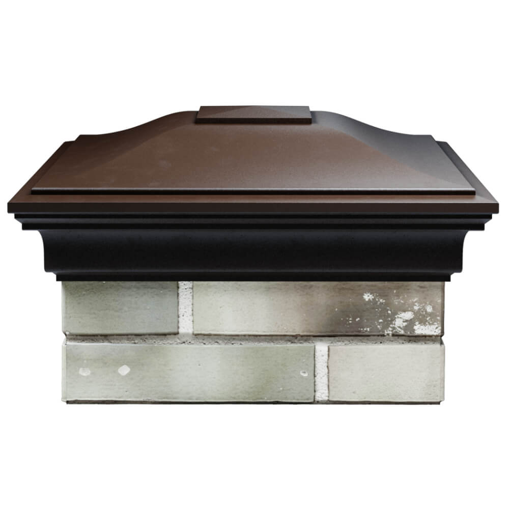 Колпак Zking Монблан Коричневый на столб 1.5х1.5 кирпича (385х385мм) Гурьевск фото