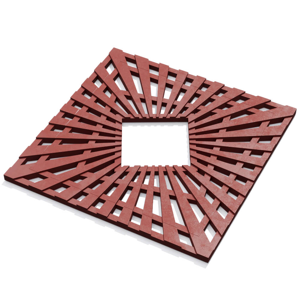 Приствольная решетка для дерева ZKING ATMOSPHERE 1.2х1.2м Красная в Гурьевске фото