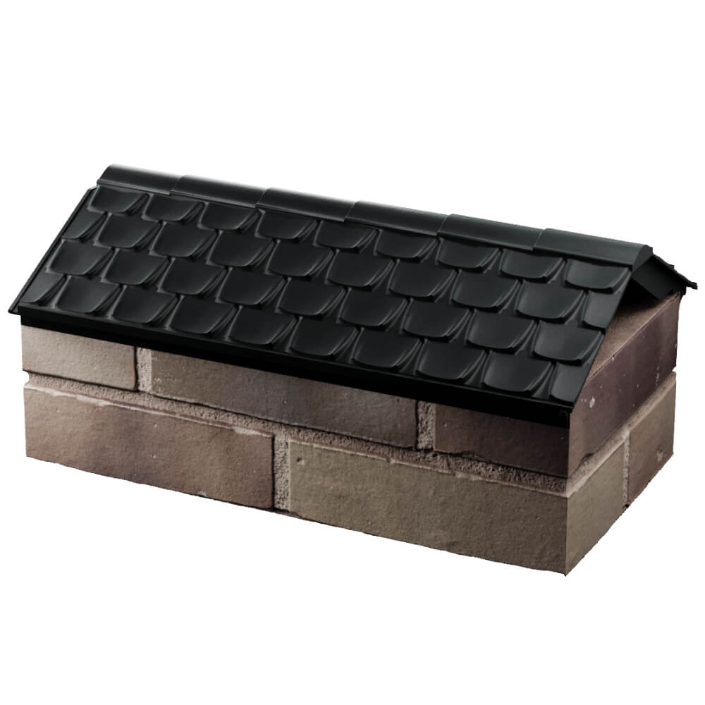 Парапет Zking Эльбрус Черный с посадкой на 1 кирпич (255мм) в Гурьевске фото