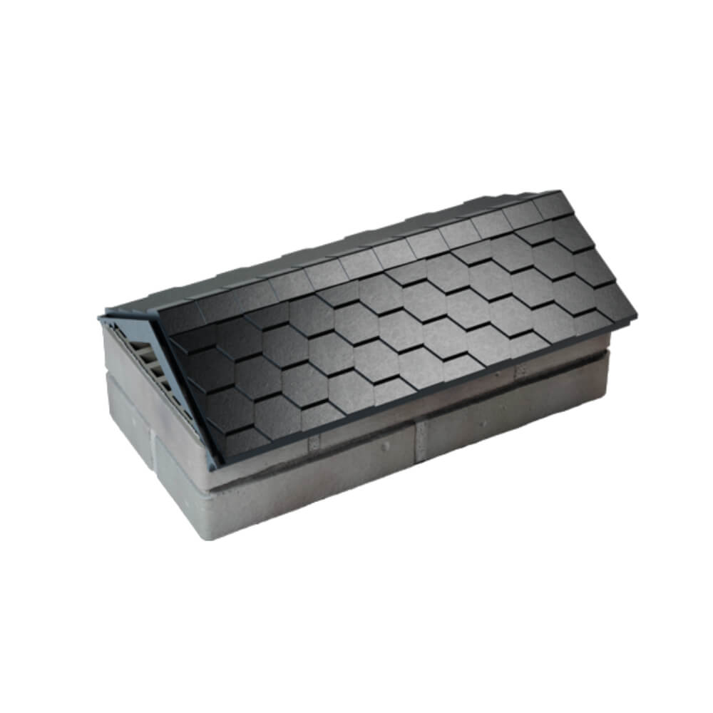 Парапет Zking Эверест Черный с посадкой на 1 кирпич (200/225/255мм) в Гурьевске фото