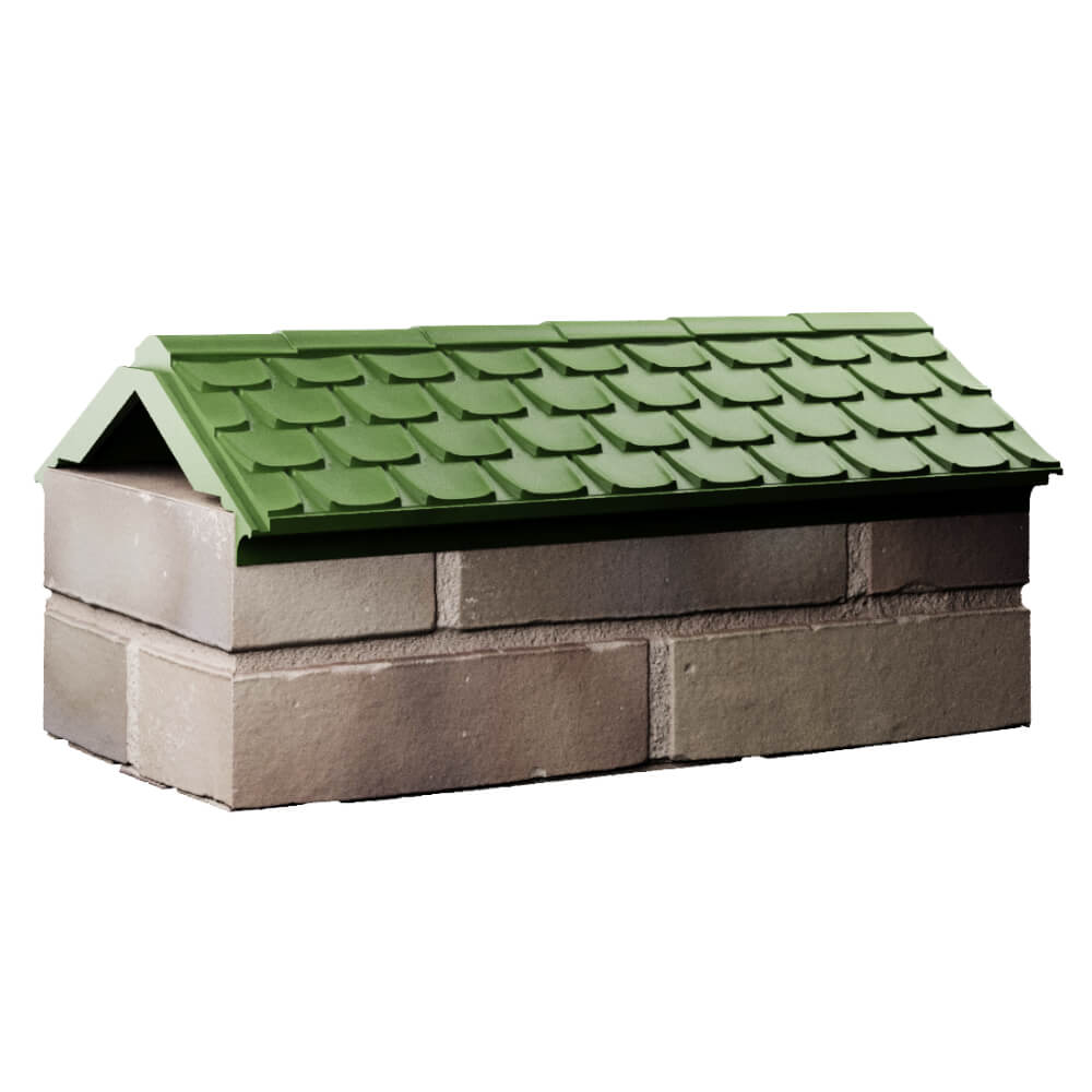 Парапет Zking Эльбрус Зеленый с посадкой на 1 кирпич (255мм) Гурьевск фото