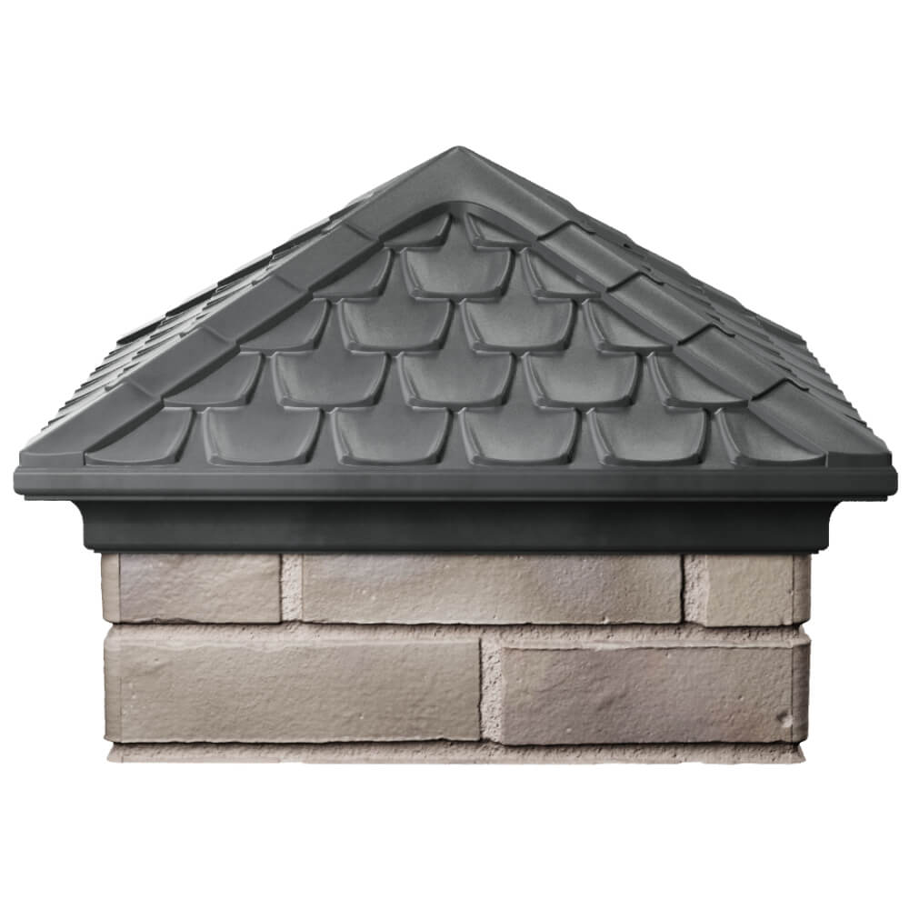 Колпак Zking Эльбрус Серый на столб 1.5х1.5 кирпича (385х385мм) Гурьевск фото