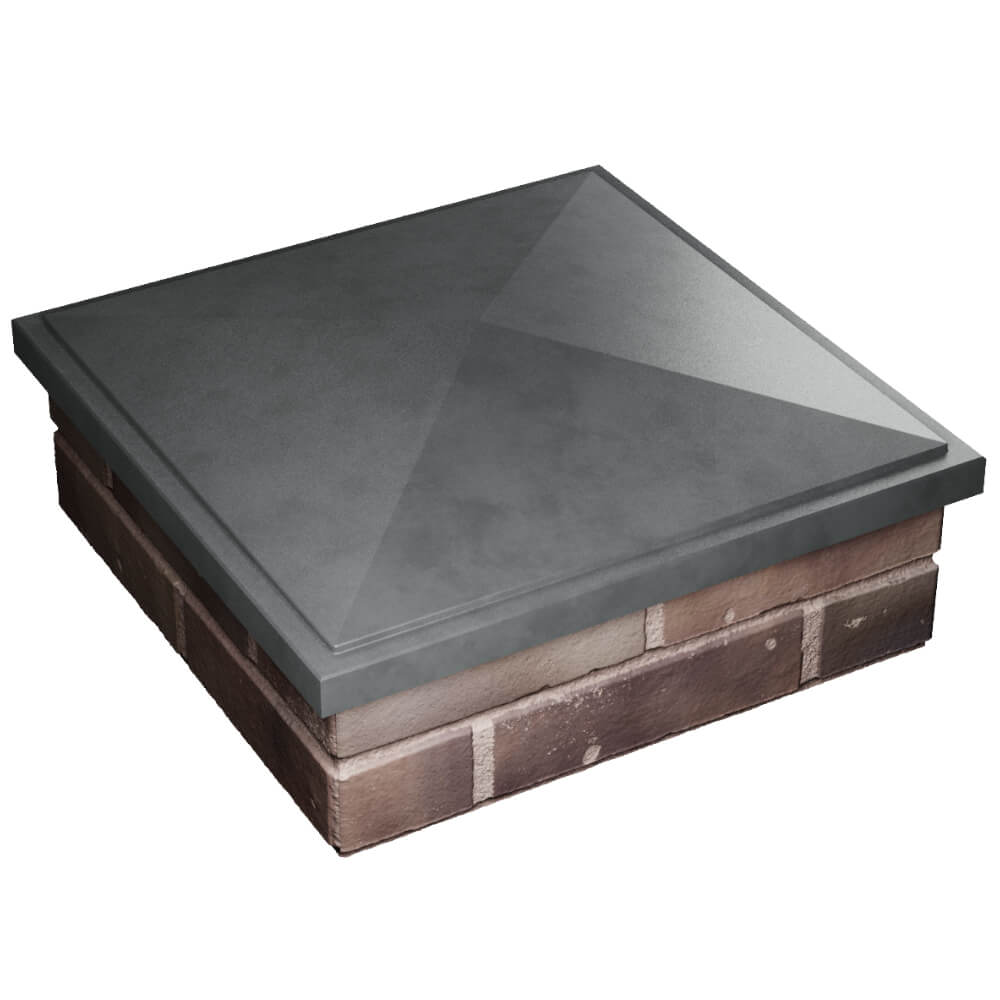 Колпак Zking БонаМоно Серый на столб 2х2 кирпича (515х515, 530х530мм) в Гурьевске фото