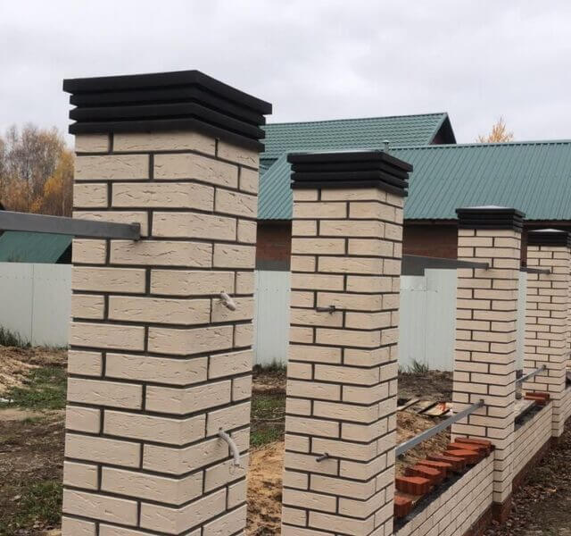 Колпак Zking Бона ХайТек Коричневый на столб 1.5х1.5 кирпича (385х385мм) в Гурьевске фото