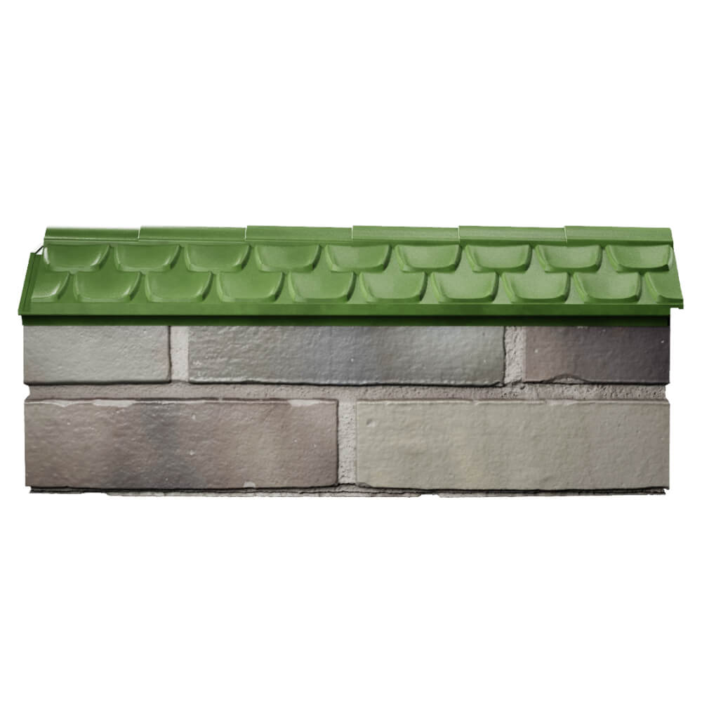 Парапет Zking Эльбрус Зеленый с посадкой на 0.5 кирпича (130мм) в Гурьевске фото