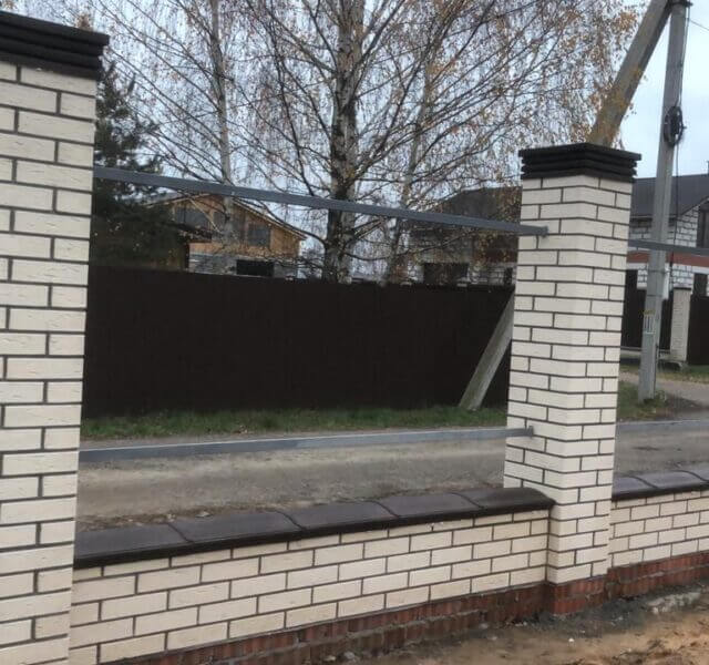 Колпак Zking Бона ХайТек Коричневый на столб 1.5х1.5 кирпича (385х385мм) в Гурьевске фото