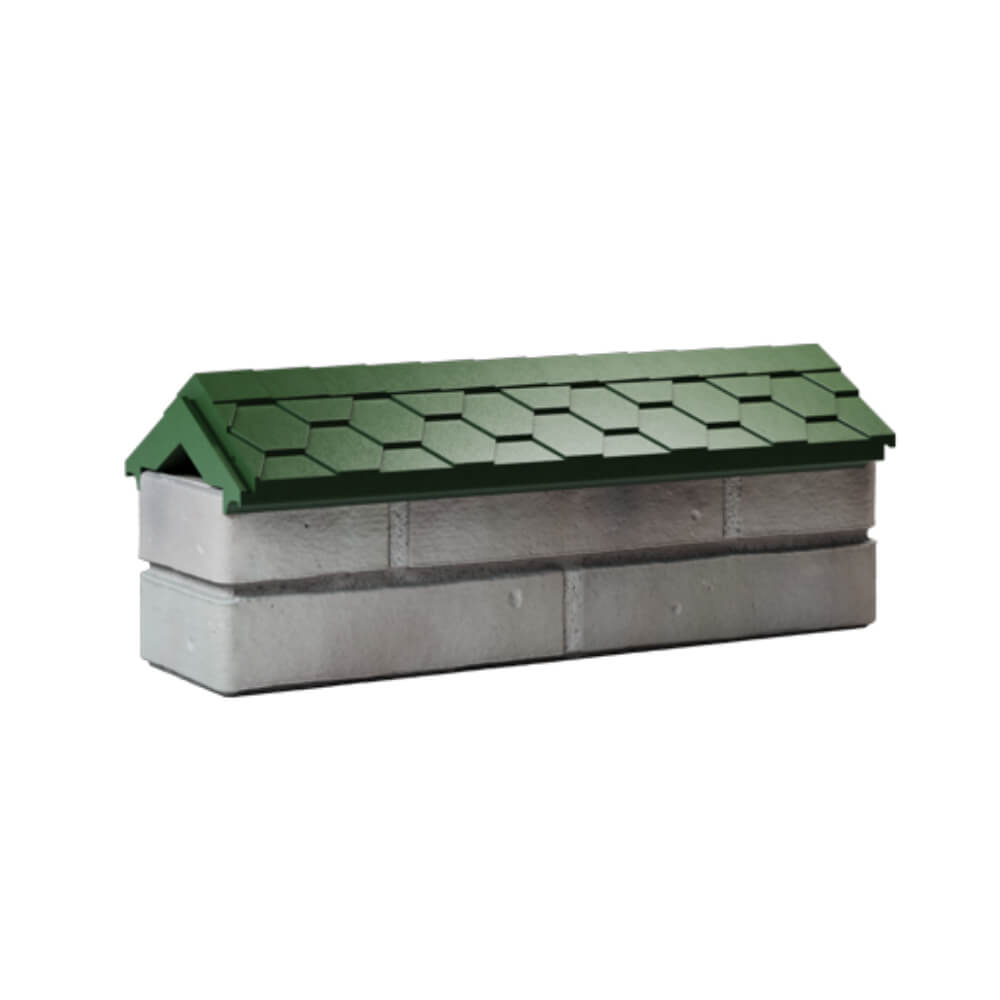 Парапет Zking Эверест Зеленый с посадкой на 0.5 кирпича (130мм) Гурьевск фото