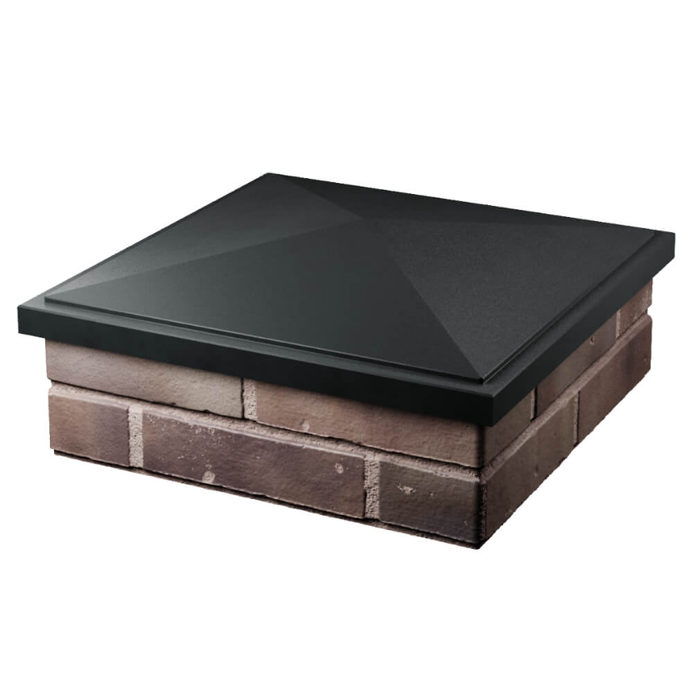 Колпак Zking БонаМоно Черный на столб 2х2 кирпича (515х515, 530х530мм) в Гурьевске фото