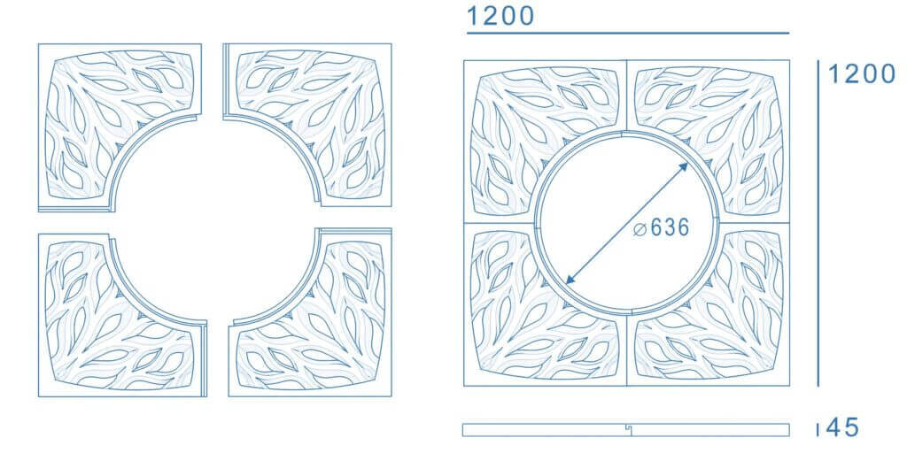 Приствольная решетка для дерева ZKING CRUST 1.2х1.2м Черная в Гурьевске фото