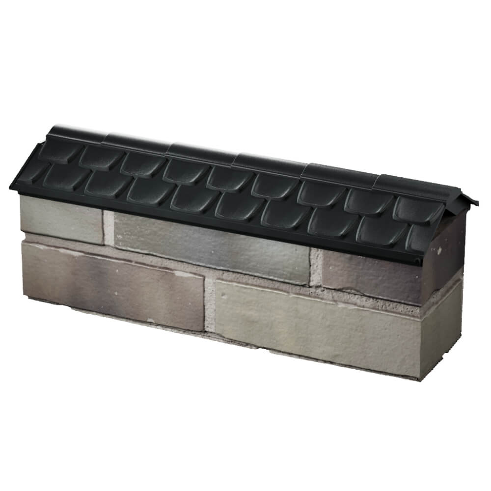 Парапет Zking Эльбрус Черный с посадкой на 0.5 кирпича (130мм) в Гурьевске фото