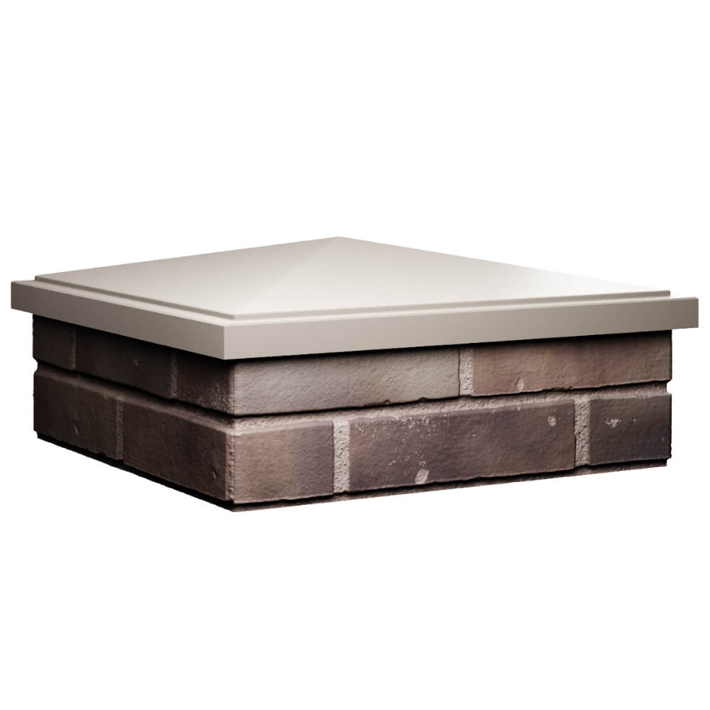 Колпак Zking БонаМоно Бежевый на столб 2х2 кирпича (515х515, 530х530мм) в Гурьевске фото