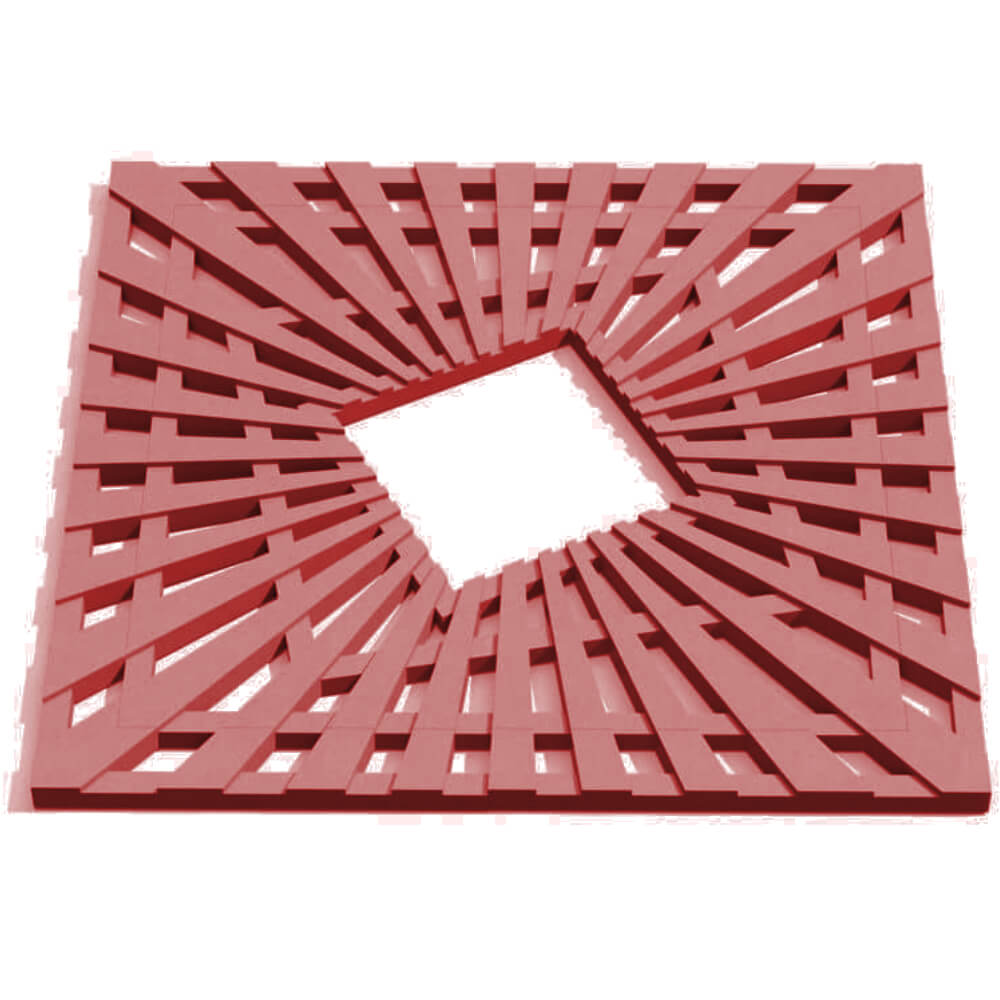 Приствольная решетка для дерева ZKING ATMOSPHERE 1.2х1.2м Красная Гурьевск фото