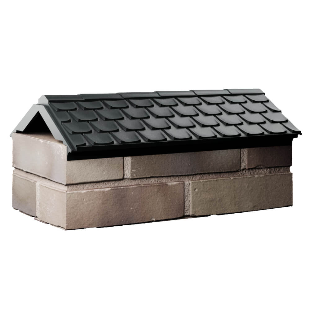 Парапет Zking Эльбрус Черный с посадкой на 1 кирпич (255мм) Гурьевск фото