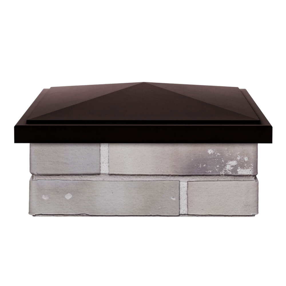 Колпак Zking БонаМоно Коричневый на столб 1.5х1.5 кирпича (385х385, 400х400мм) Гурьевск фото