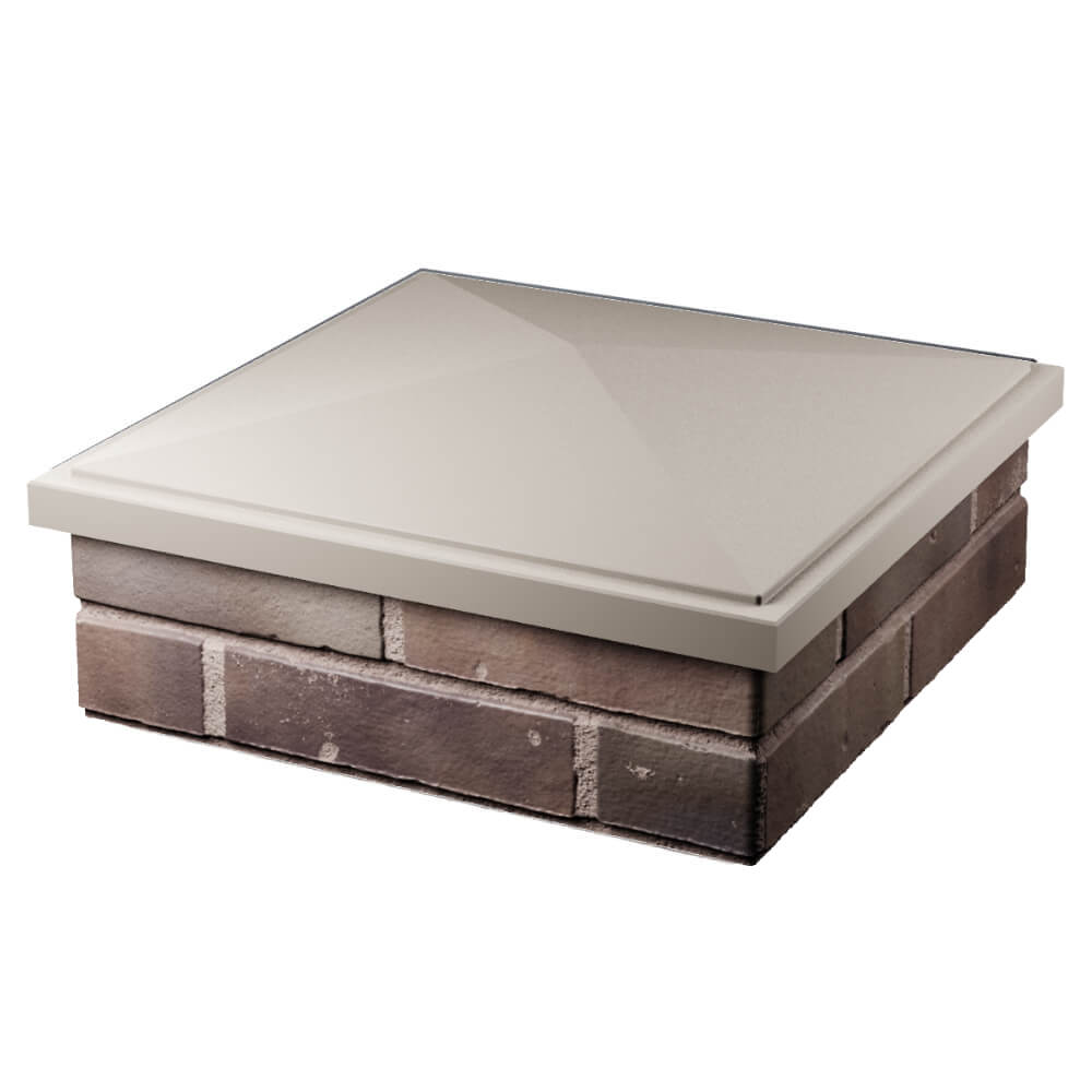 Колпак Zking БонаМоно Бежевый на столб 2х2 кирпича (515х515, 530х530мм) в Гурьевске фото