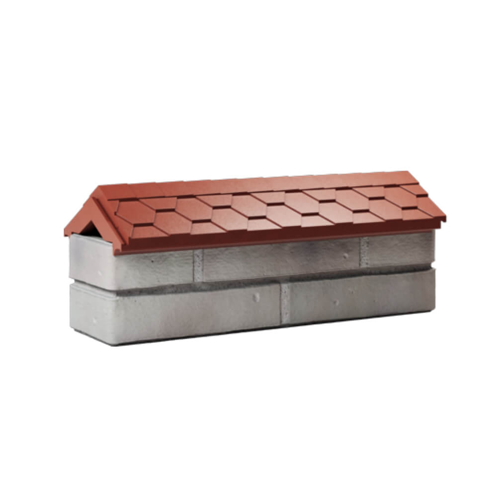 Парапет Zking Эверест Красный с посадкой на 0.5 кирпича (130мм) Гурьевск фото