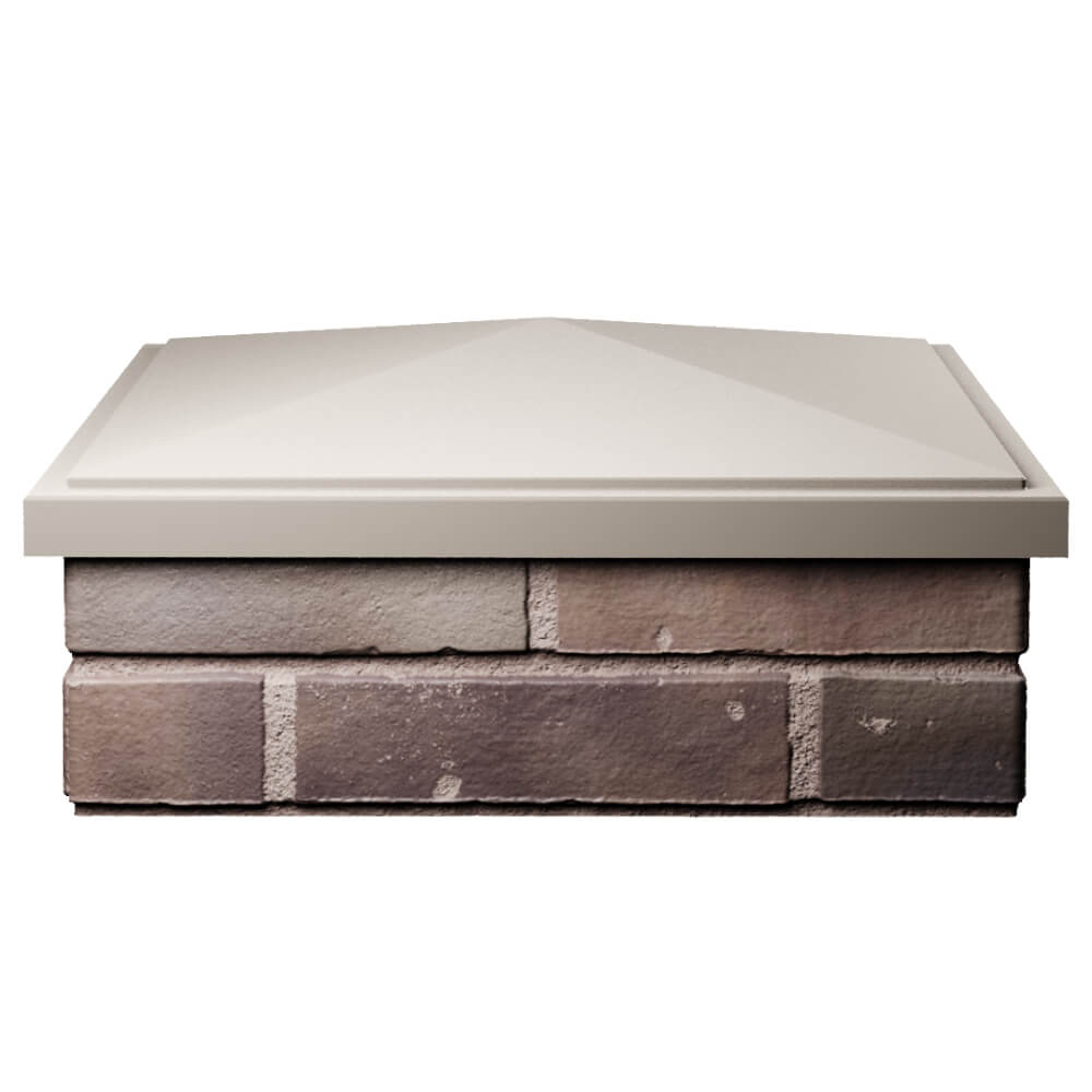 Колпак Zking БонаМоно Бежевый на столб 2х2 кирпича (515х515, 530х530мм) Гурьевск фото