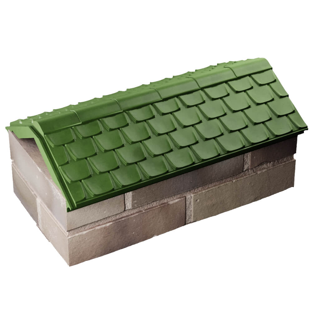 Парапет Zking Эльбрус Зеленый с посадкой на 1 кирпич (255мм) в Гурьевске фото