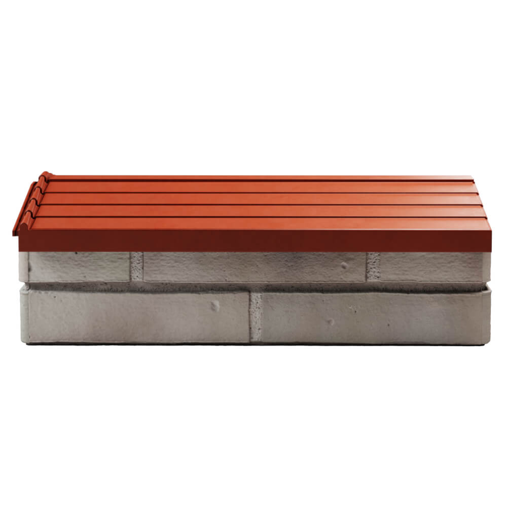 Парапет Zking Бона ХайТек Красный с посадкой на 1 кирпич (200/225/255мм) в Гурьевске фото