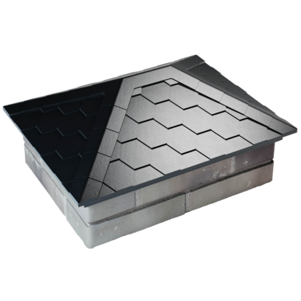 Колпак Zking Эверест Черный на столб 2х1.5 кирпича (520х390мм) Гурьевск фото