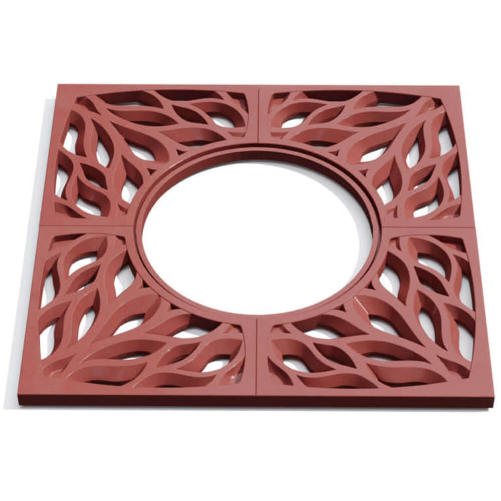 Приствольная решетка для дерева ZKING CRUST 1.2х1.2м Красная Гурьевск фото