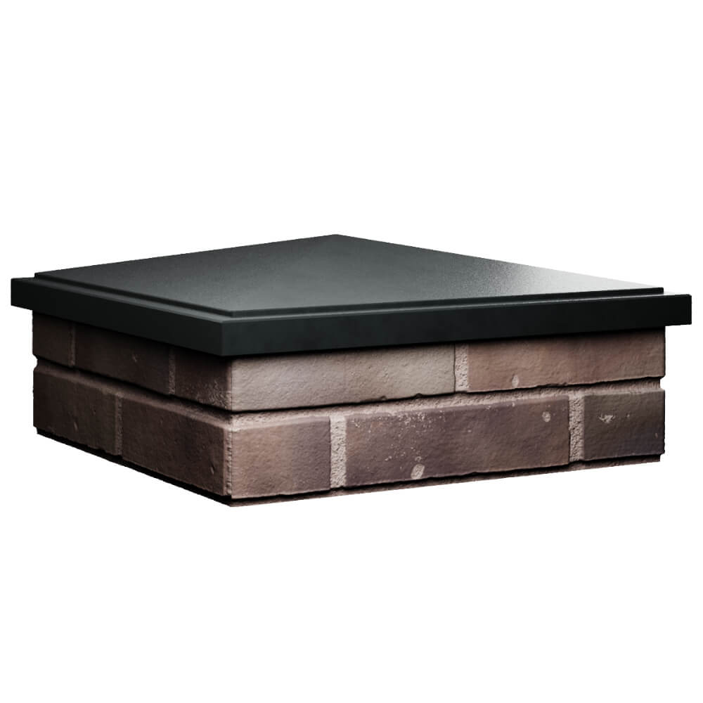 Колпак Zking БонаМоно Черный на столб 2х2 кирпича (515х515, 530х530мм) в Гурьевске фото