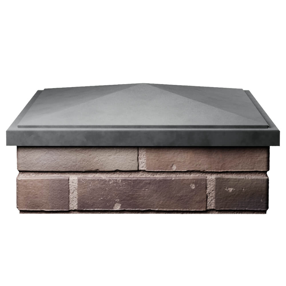 Колпак Zking БонаМоно Серый на столб 2х2 кирпича (515х515, 530х530мм) Гурьевск фото