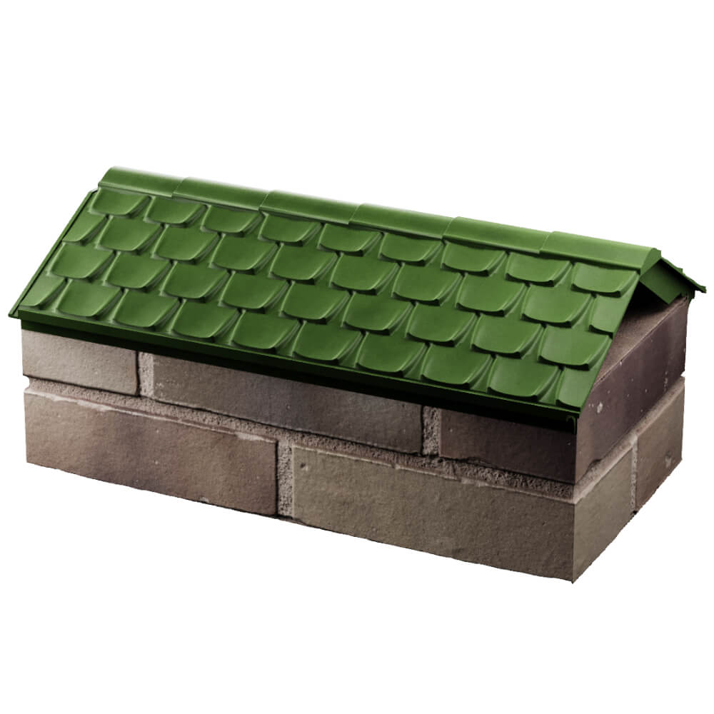 Парапет Zking Эльбрус Зеленый с посадкой на 1 кирпич (255мм) в Гурьевске фото