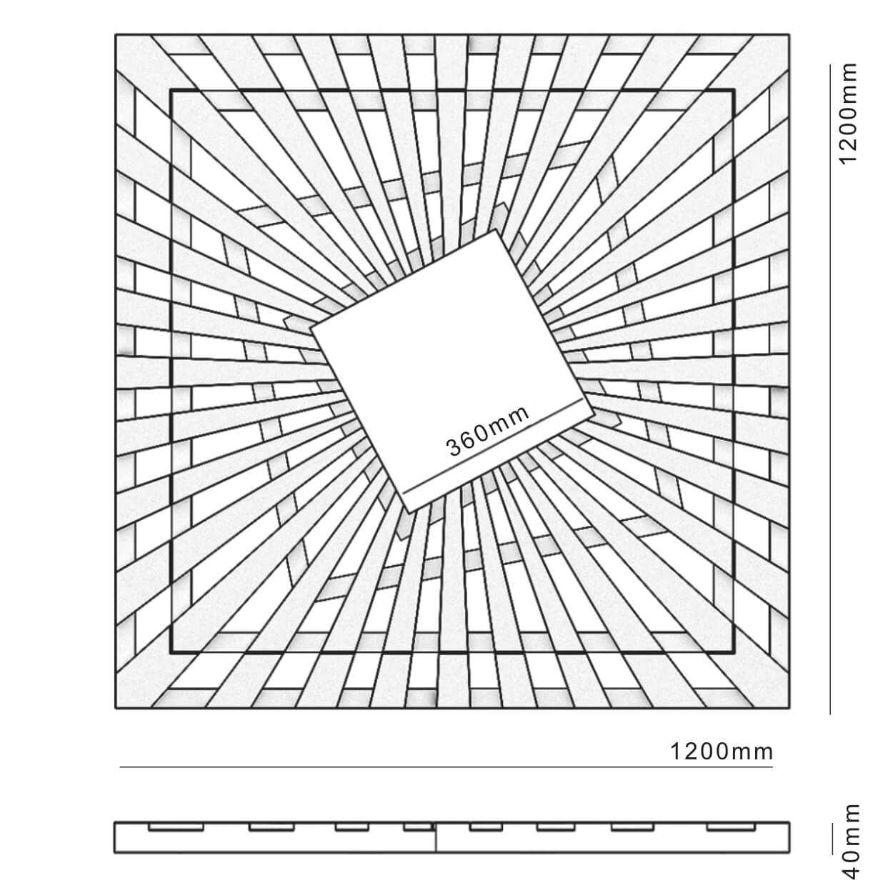 Приствольная решетка для дерева ZKING ATMOSPHERE 1.2х1.2м Черная в Гурьевске фото