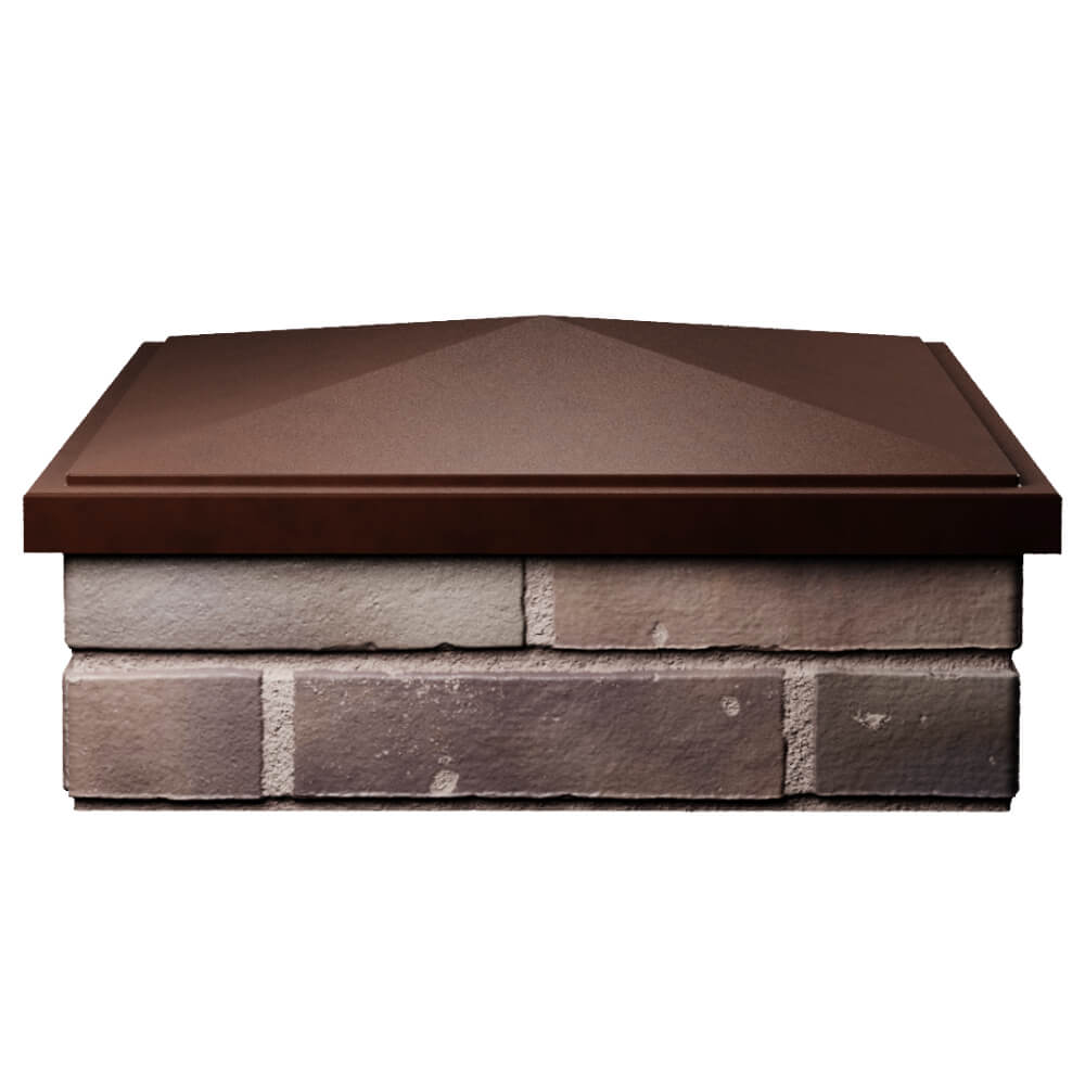 Колпак Zking БонаМоно Коричневый на столб 2х2 кирпича (515х515, 530х530мм) Гурьевск фото