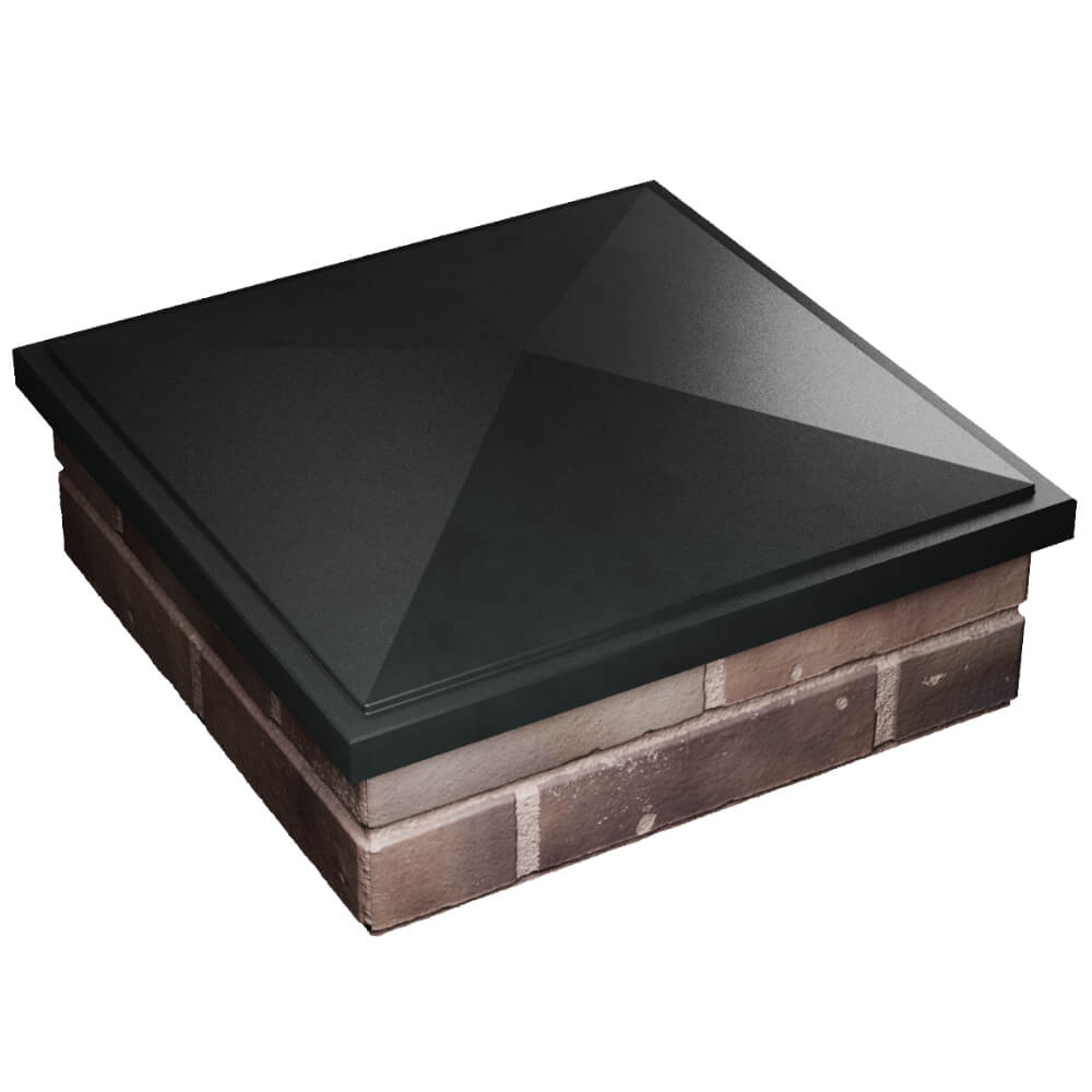 Колпак Zking БонаМоно Черный на столб 2х2 кирпича (515х515, 530х530мм) в Гурьевске фото