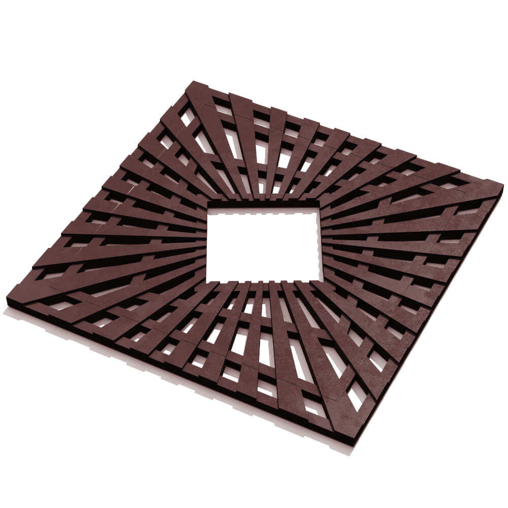 Приствольная решетка для дерева ZKING ATMOSPHERE 1.2х1.2м Коричневая в Гурьевске фото