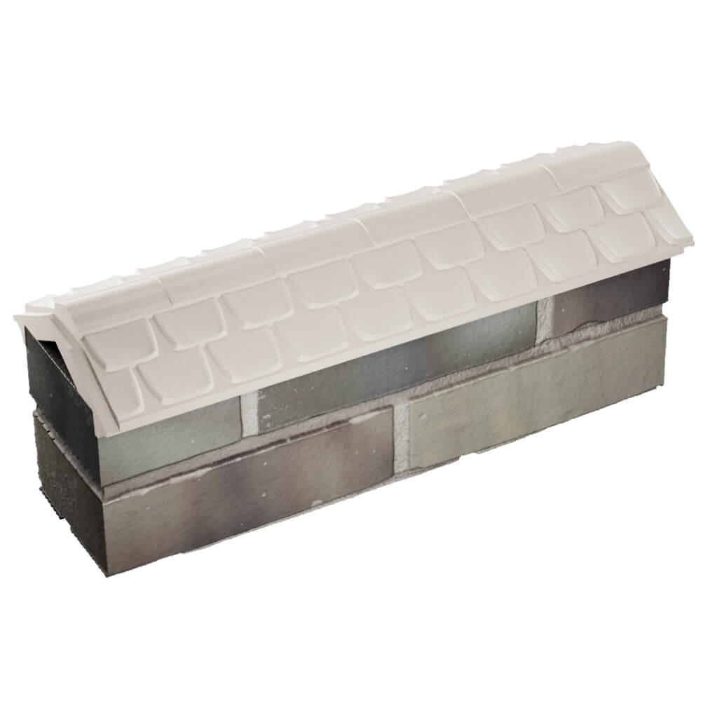 Парапет Zking Эльбрус Бежевый с посадкой на 0.5 кирпича (130мм) в Гурьевске фото