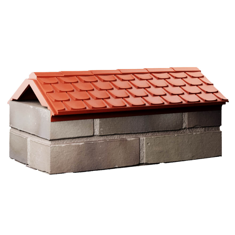 Парапет Zking Эльбрус Красный с посадкой на 1 кирпич (255мм) Гурьевск фото